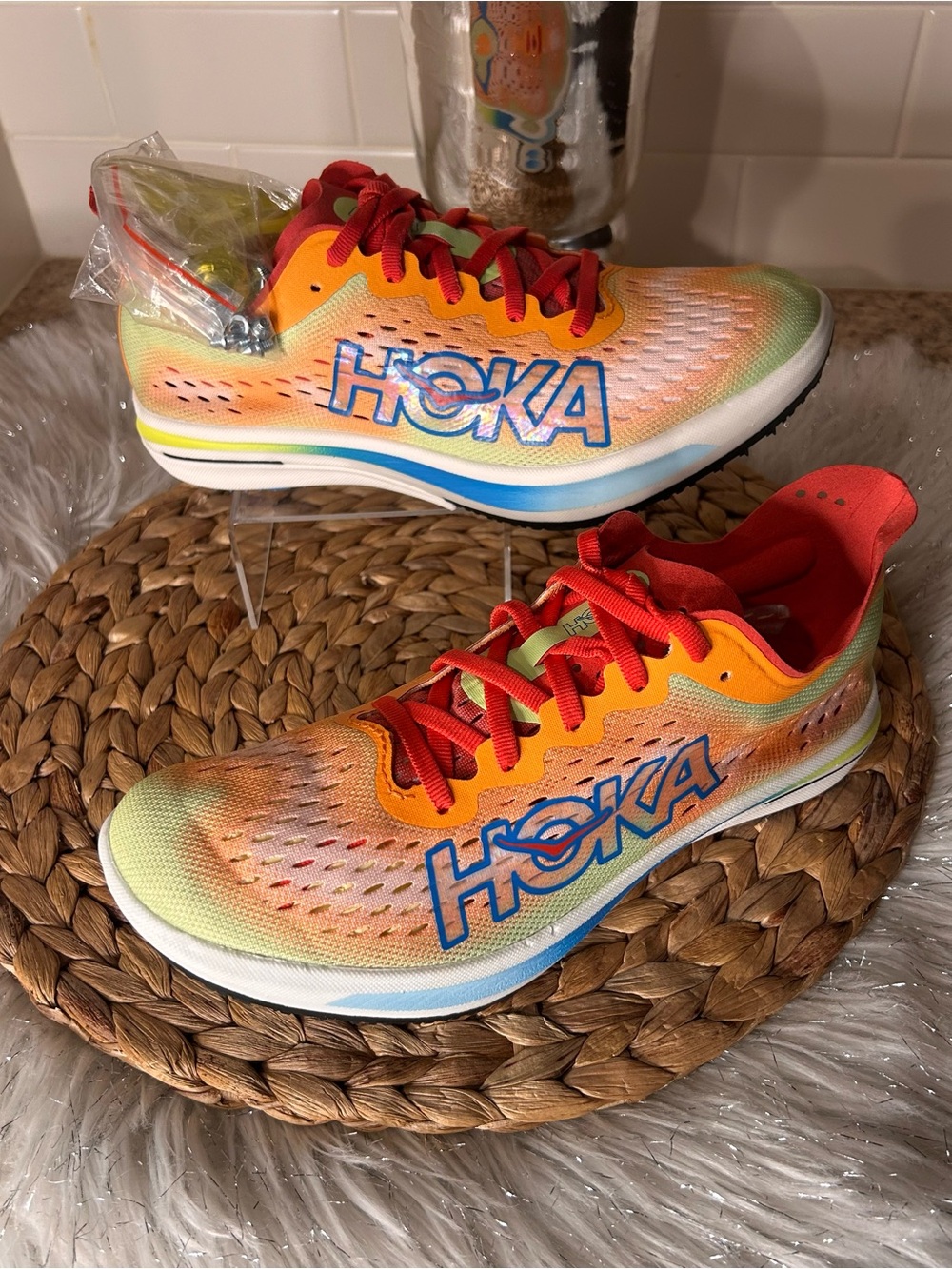 Hoka Cielo Flyx Cleats Track & Field Running w/Kit New